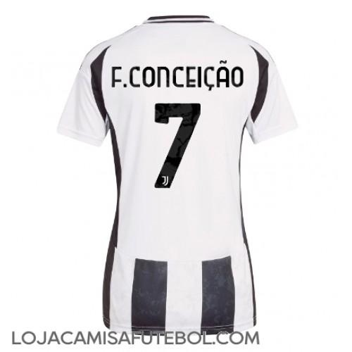 Camisa de Futebol Juventus Francisco Conceicao #7 Equipamento Principal Mulheres 2024-25 Manga Curta